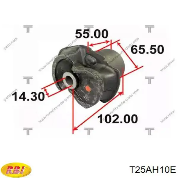 Купити T25AH10E RBI Сайлентблок задньої балки