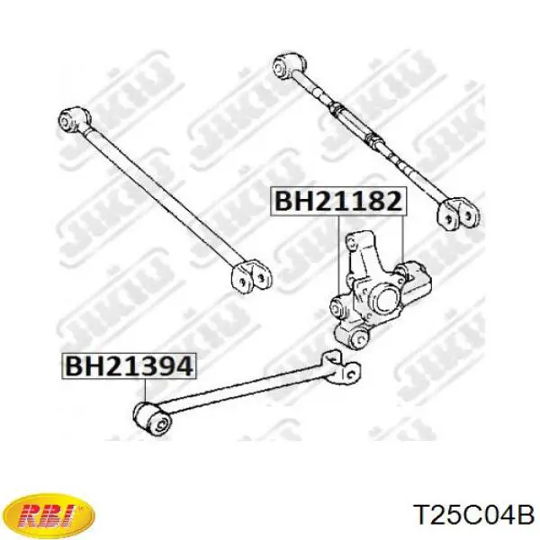 Сайлентблок цапфи задньої T25C04B RBI
