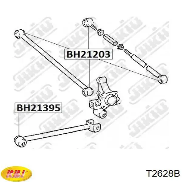 T2628B RBI Сайлентблок задньої балки
