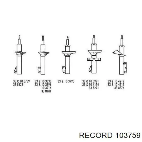 Амортизатор передній 103759 Record