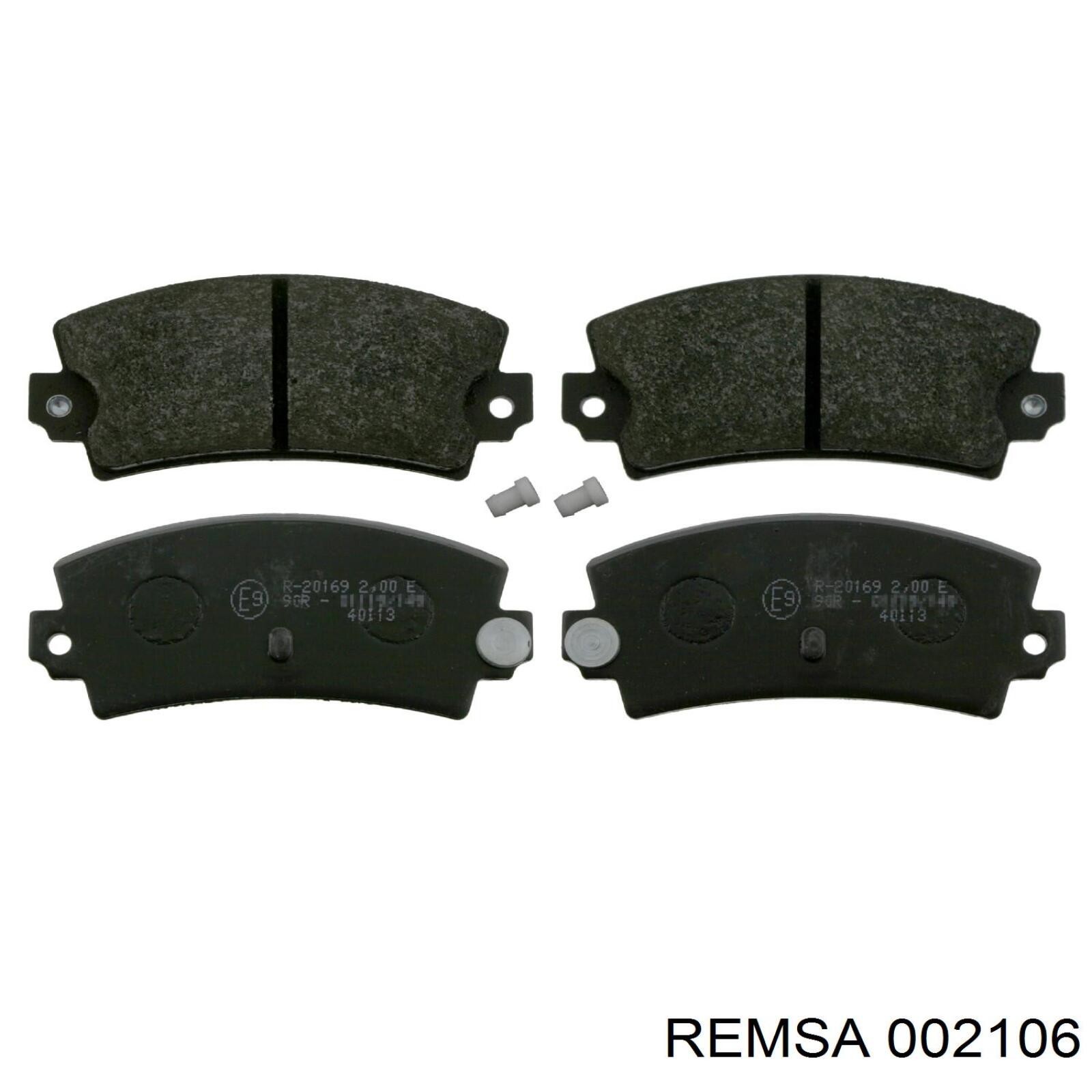 Гальмівні колодки Remsa 002106 ціна, від 14.13 USD