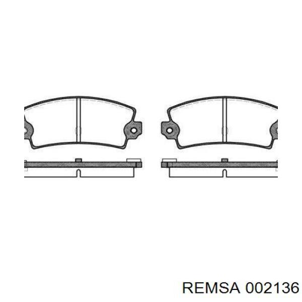 Задні дискові колодки Remsa 002136