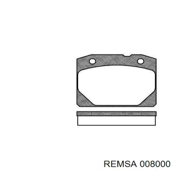 Купити 008000 Remsa Колодки гальмівні передні, дискові