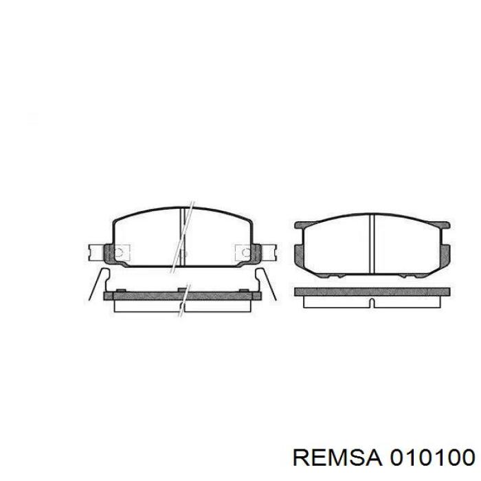 010100 Remsa Передні гальмівні колодки