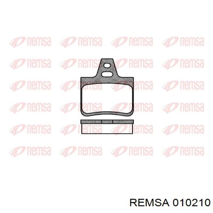 Колодки гальмові задні, дискові 010210 Remsa
