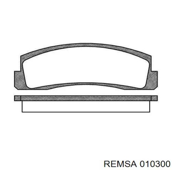 Купити 010300 Remsa Колодки гальмівні передні, дискові