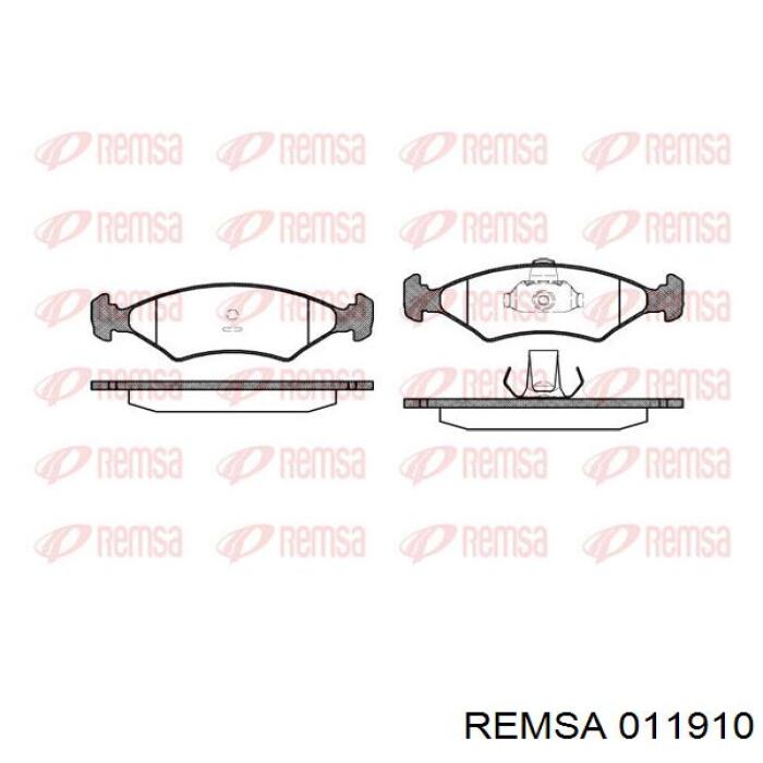 Гальмівні колодки Remsa 011910 ціна, від 13.42 USD