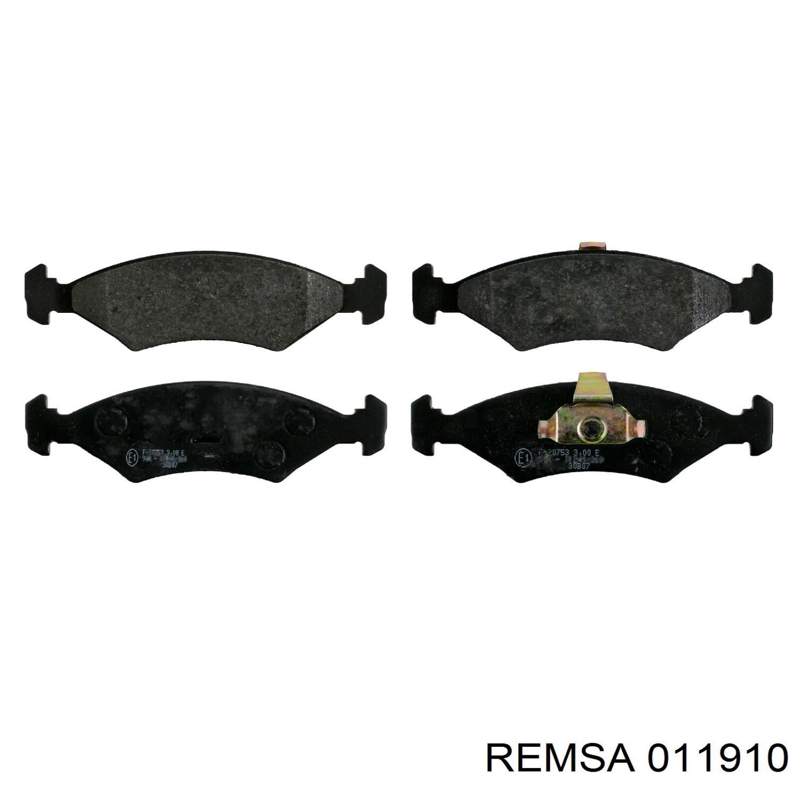 Передні тормозні колодки 011910 Remsa