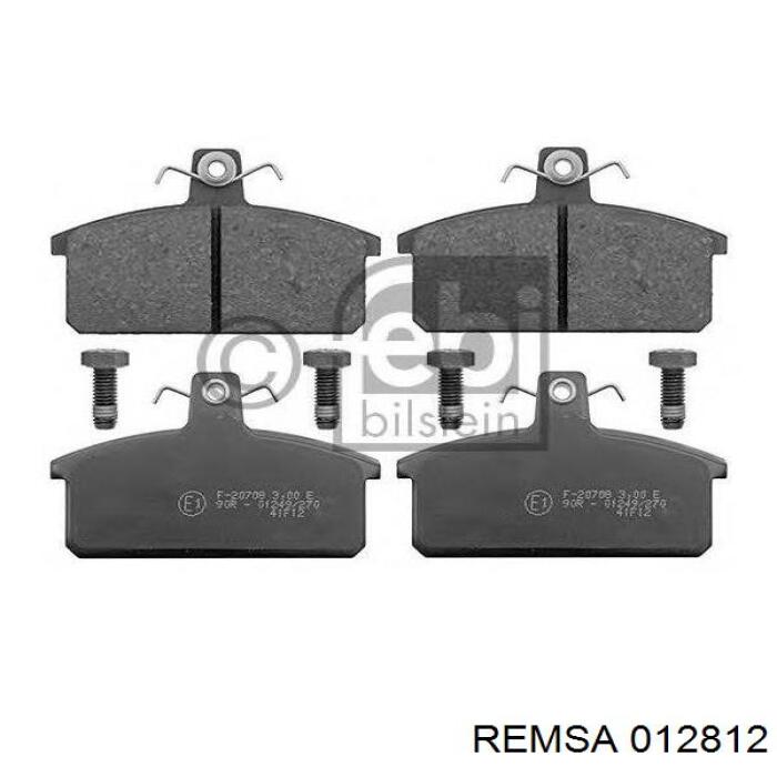 012812 Remsa колодки гальмівні передні, дискові
