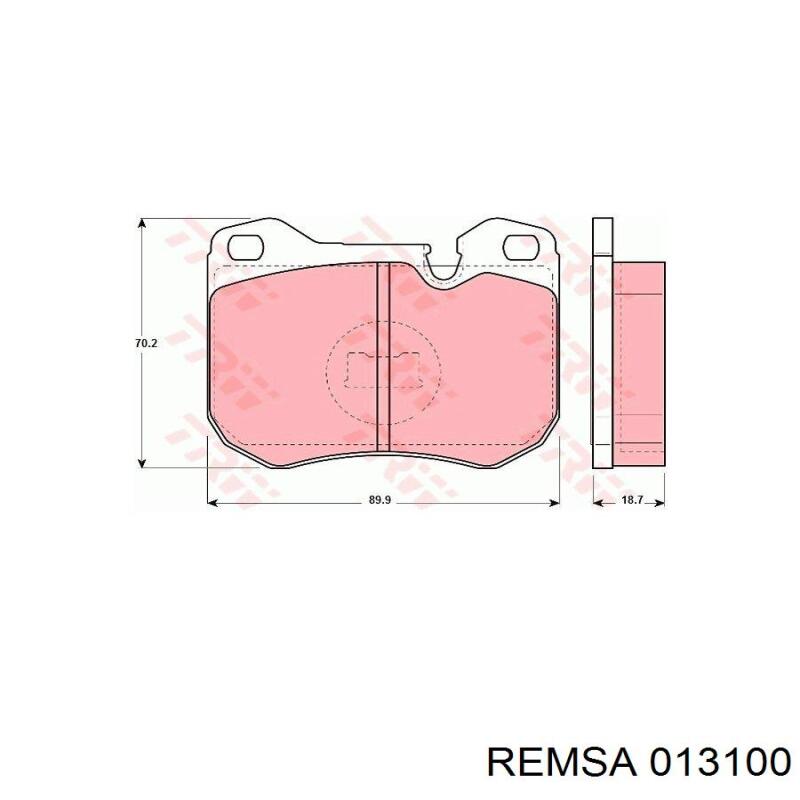 Купити 013100 Remsa Колодки гальмівні передні, дискові