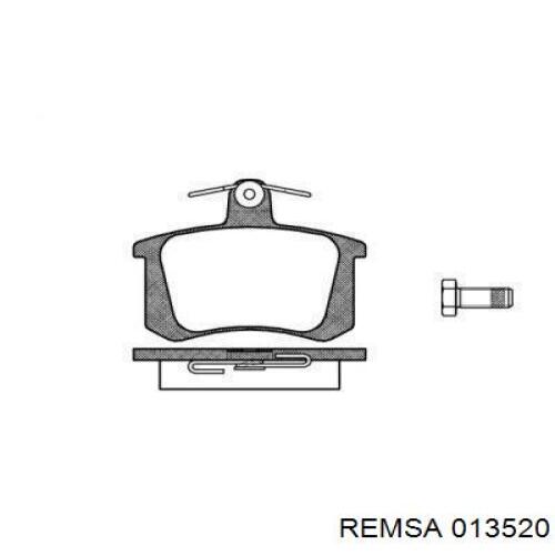 013520 Remsa Колодки гальмівні задні, дискові