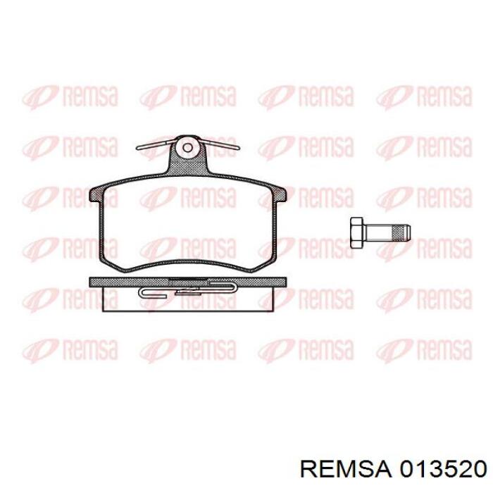 Колодки гальмові задні, дискові 013520 Remsa