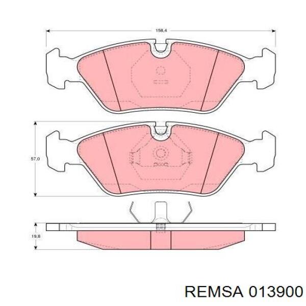 Купити 013900 Remsa Колодки гальмівні передні, дискові