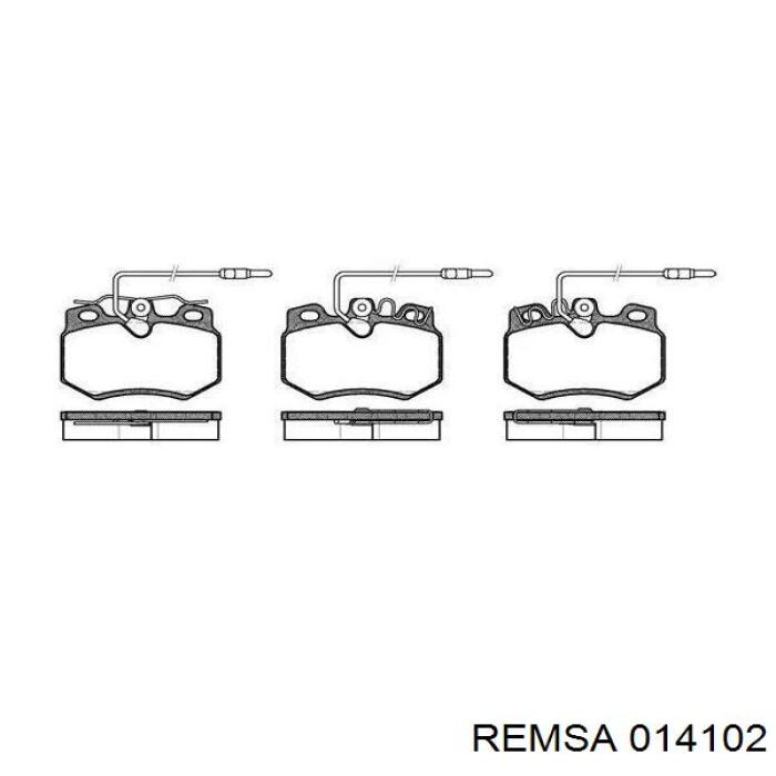 Гальмівні колодки Remsa 014102 ціна, від 15.39 USD