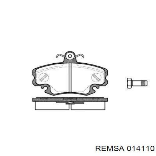 014110 Remsa колодки гальмівні передні, дискові