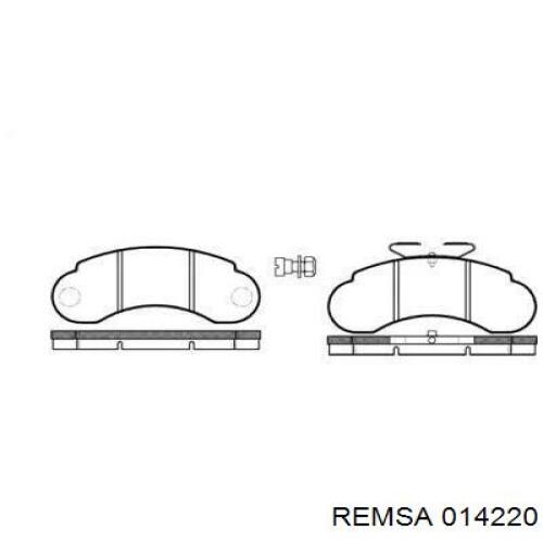 Тормозні колодки Remsa 014220