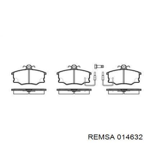 Гальмівні колодки Remsa 014632 ціна, від 13.15 USD