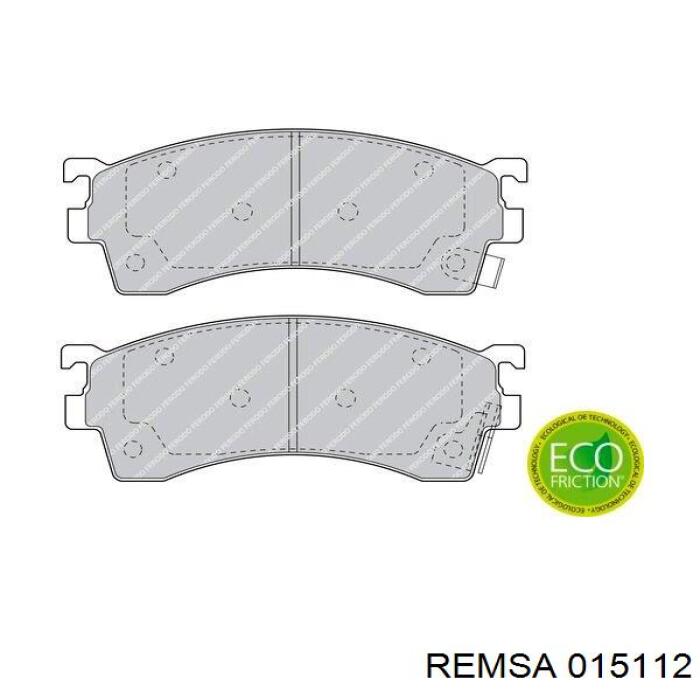 Колодки гальмові задні, дискові 015112 Remsa