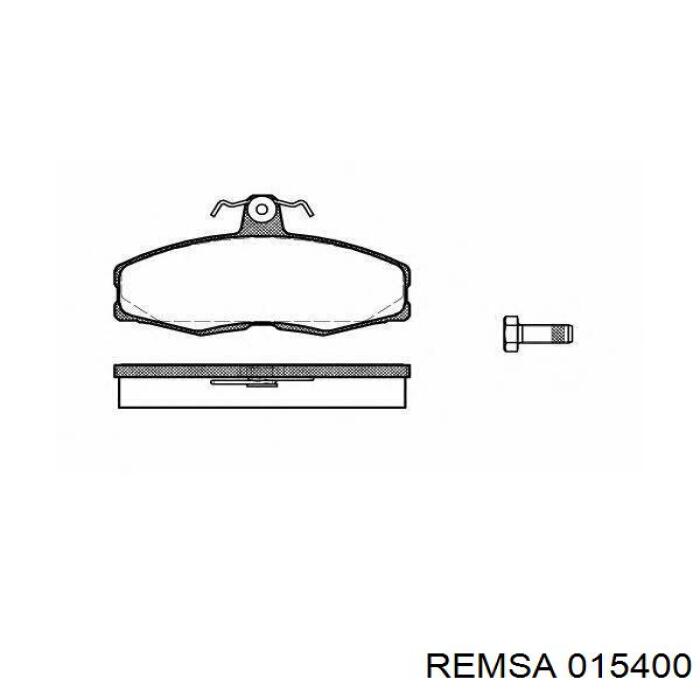Колодки гальмівні передні, дискові 015400 Remsa