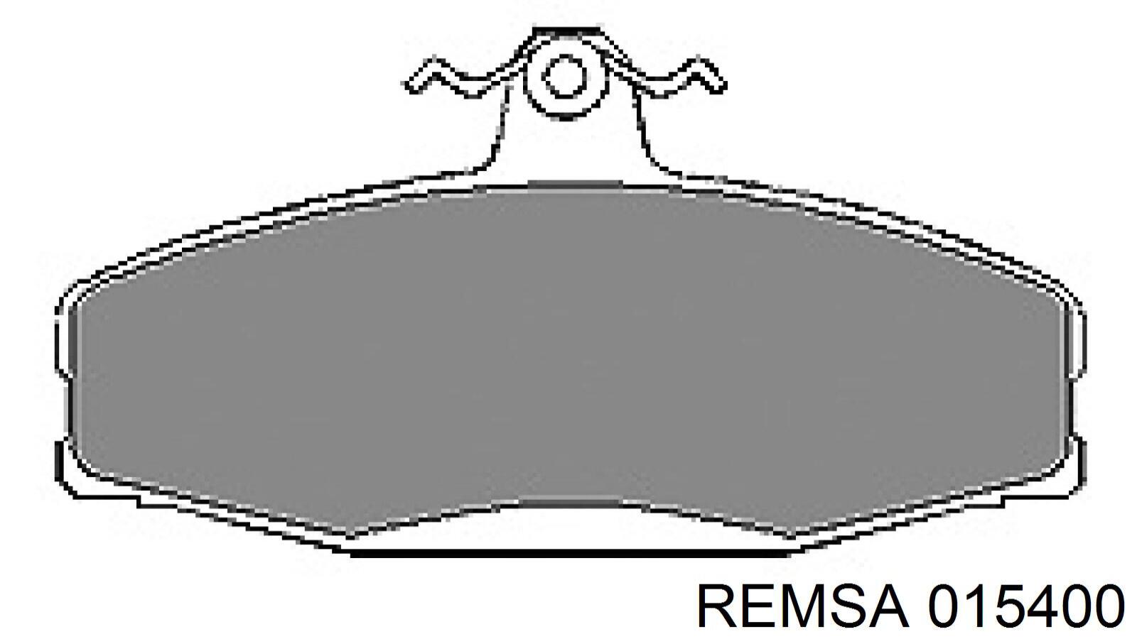 Передні тормозні колодки 015400 Remsa