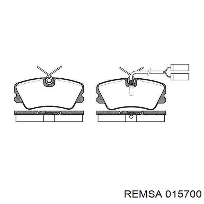 Купити 015700 Remsa Задні колодки