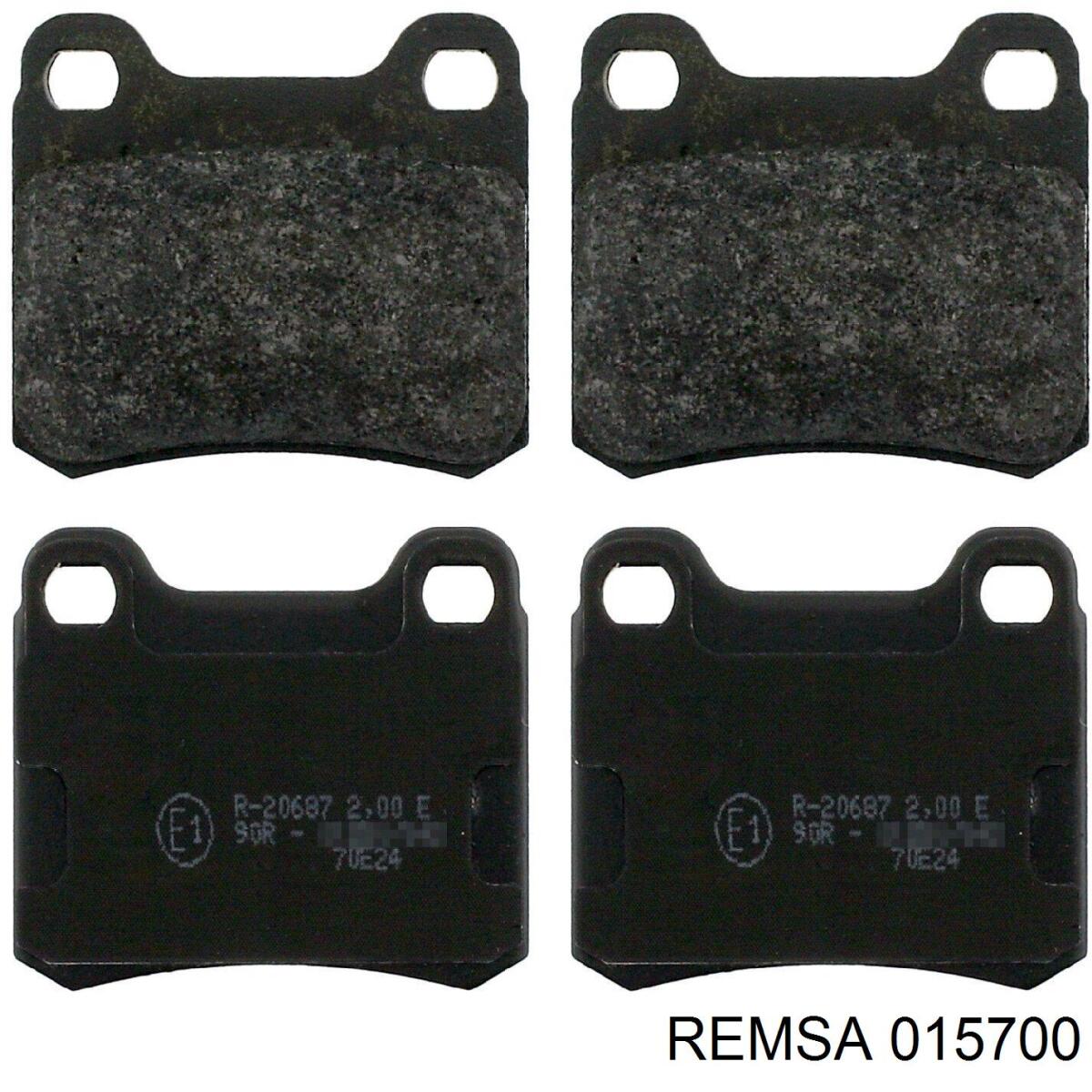 Задні гальмівні колодки Remsa 015700 ціна, від 10.21 USD