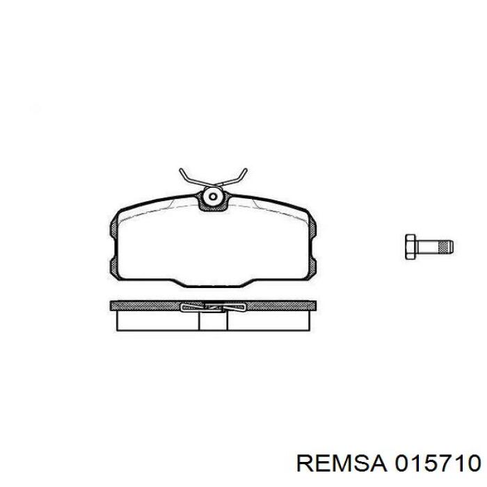 015710 Remsa Колодки гальмівні задні, дискові