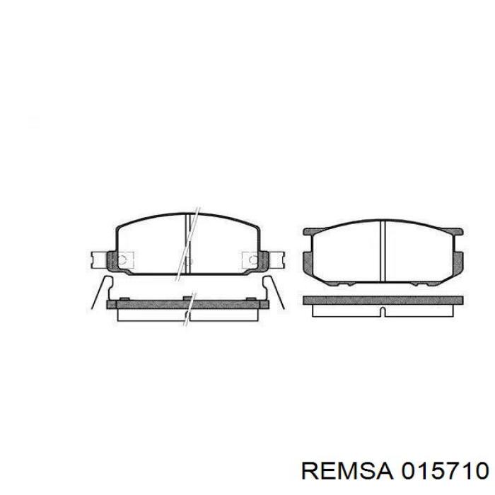 Купити 015710 Remsa Задні колодки