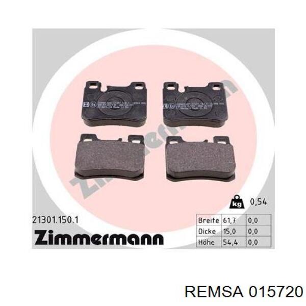 Задні дискові колодки Remsa 015720