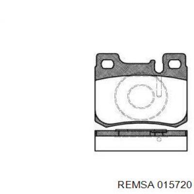 Колодки гальмові задні, дискові 015720 Remsa