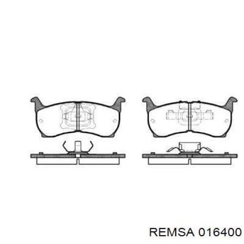 Колодки гальмівні передні, дискові 016400 Remsa