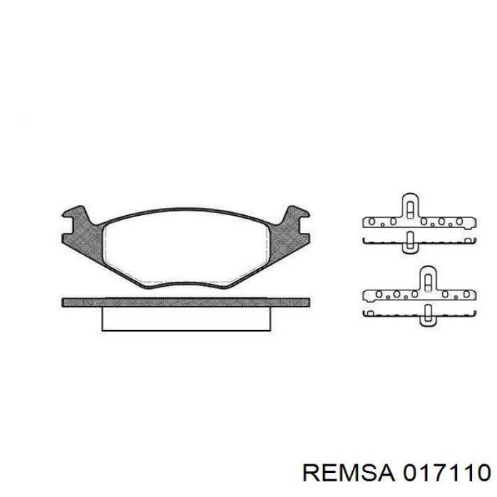 Передні тормозні колодки 017110 Remsa