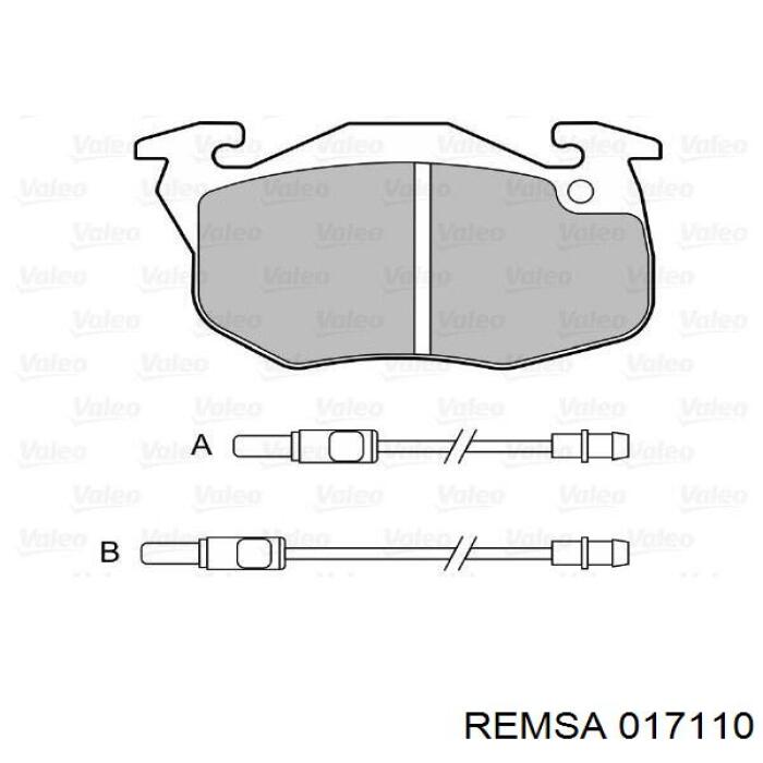 Гальмівні колодки Remsa 017110 ціна, від 12.49 USD