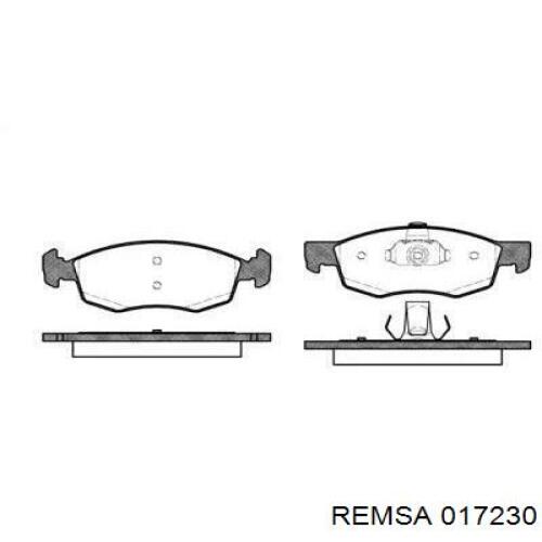 017230 Remsa колодки гальмівні передні, дискові