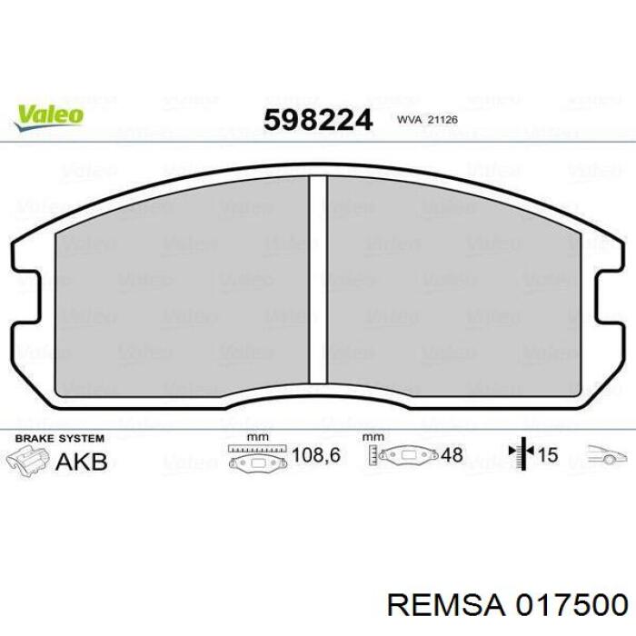 Тормозні колодки Remsa 017500