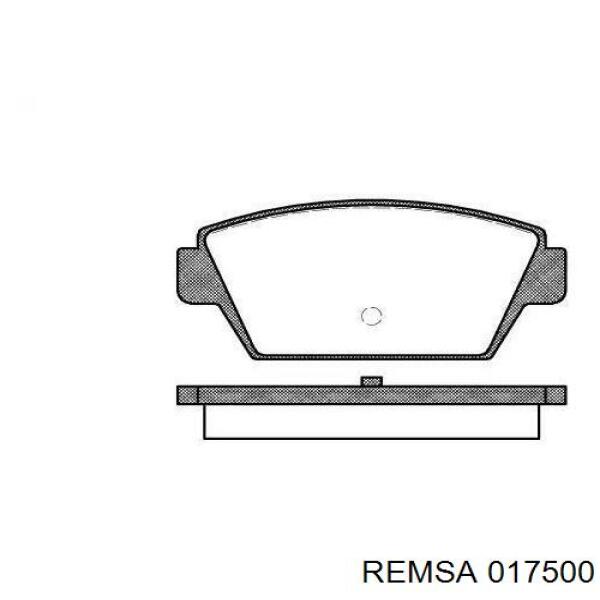 017500 Remsa Передні гальмівні колодки