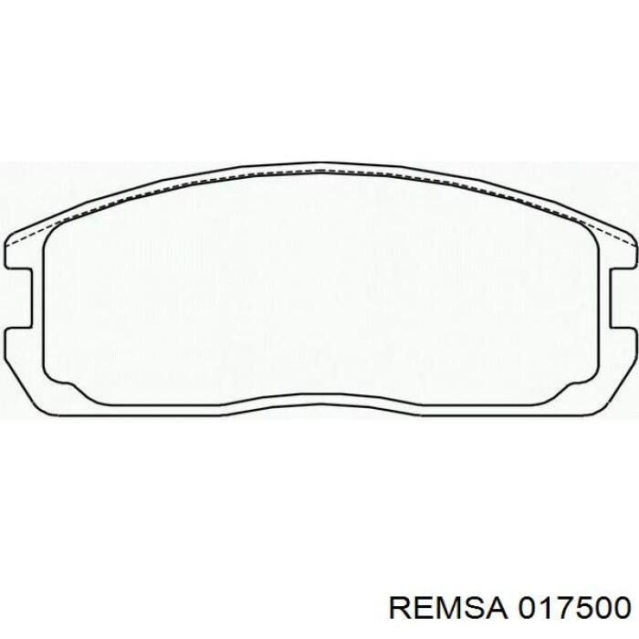 Гальмівні колодки Remsa 017500 ціна, від 15.22 USD