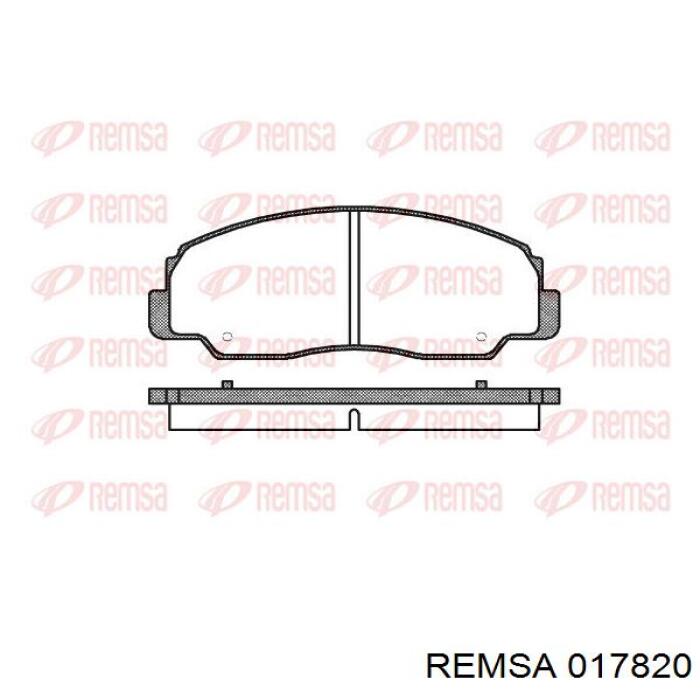 Колодки гальмівні передні, дискові 017820 Remsa