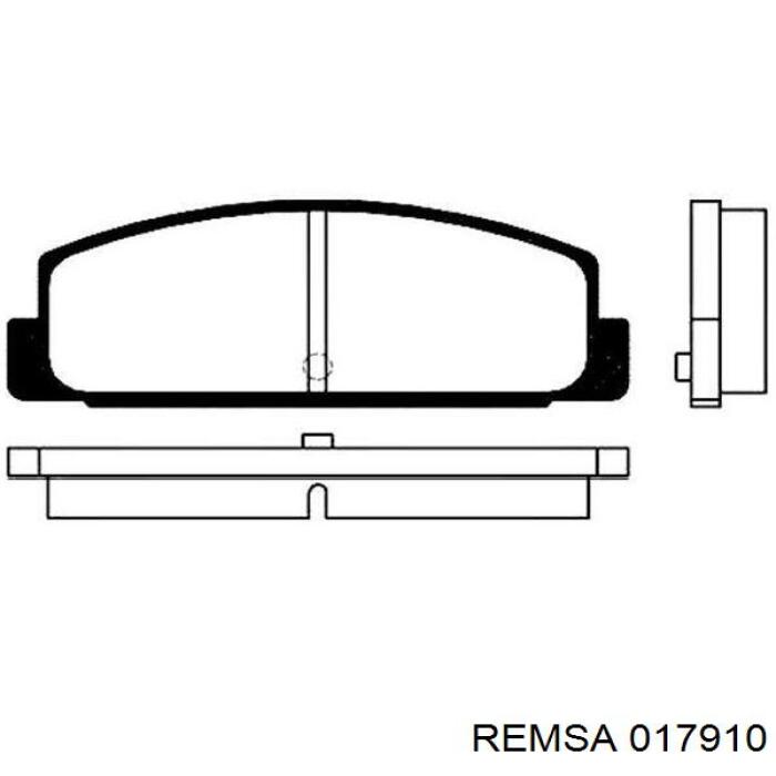 Задні дискові колодки Remsa 017910