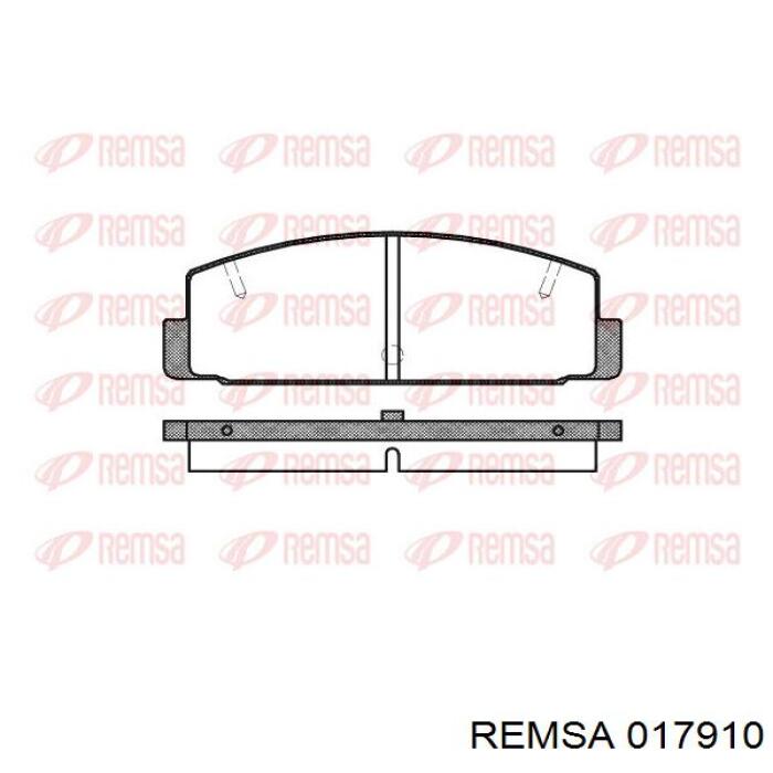 017910 Remsa колодки гальмові задні, дискові