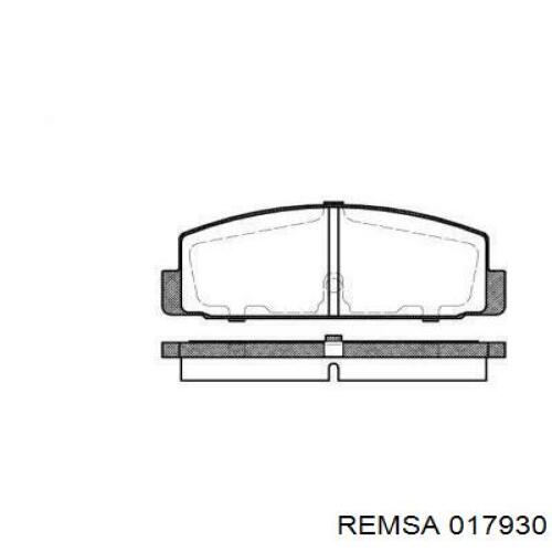 Задні гальмівні колодки 017930 Remsa