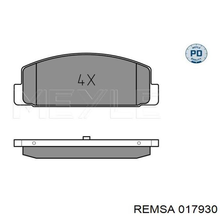 Купити 017930 Remsa Задні колодки