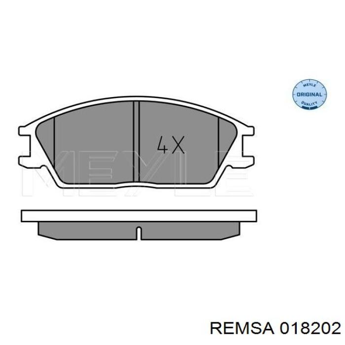 Гальмівні колодки Remsa 018202 ціна, від 12.41 USD