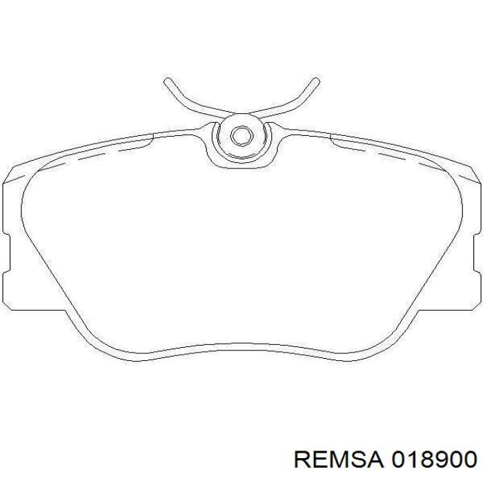 Тормозні колодки Remsa 018900