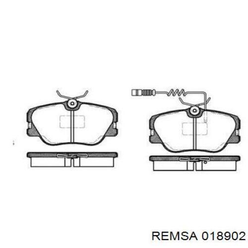 018902 Remsa колодки гальмівні передні, дискові