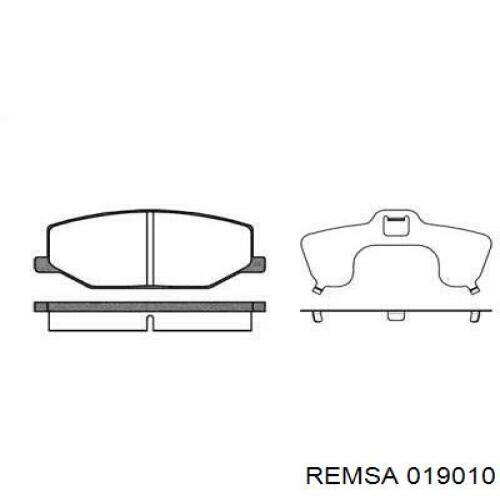 Купити 019010 Remsa Колодки гальмівні передні, дискові