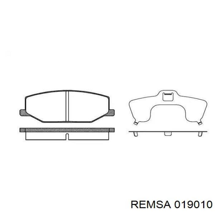 Колодки гальмівні передні, дискові 019010 Remsa