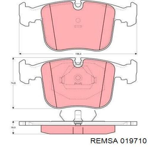 Гальмівні колодки Remsa 019710 ціна, від 13.95 USD