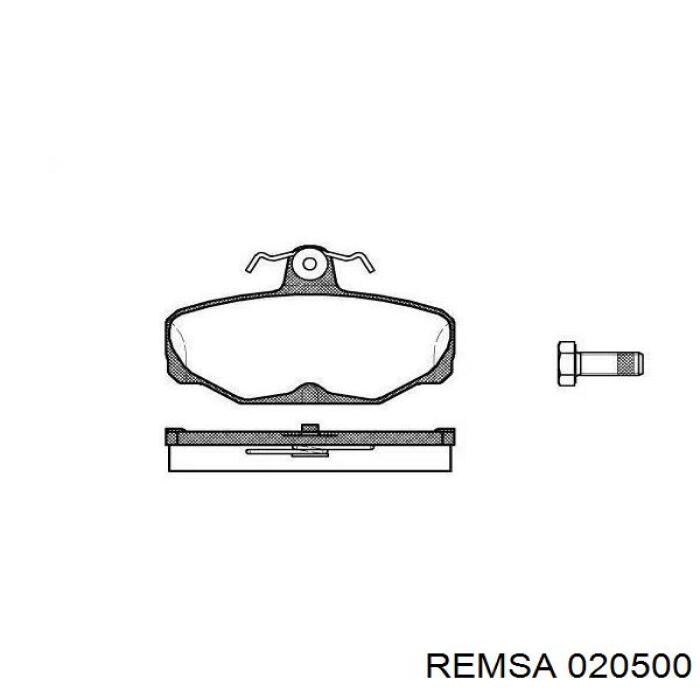 Купити 020500 Remsa Задні колодки
