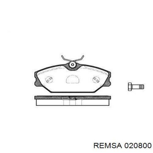Передні тормозні колодки 020800 Remsa